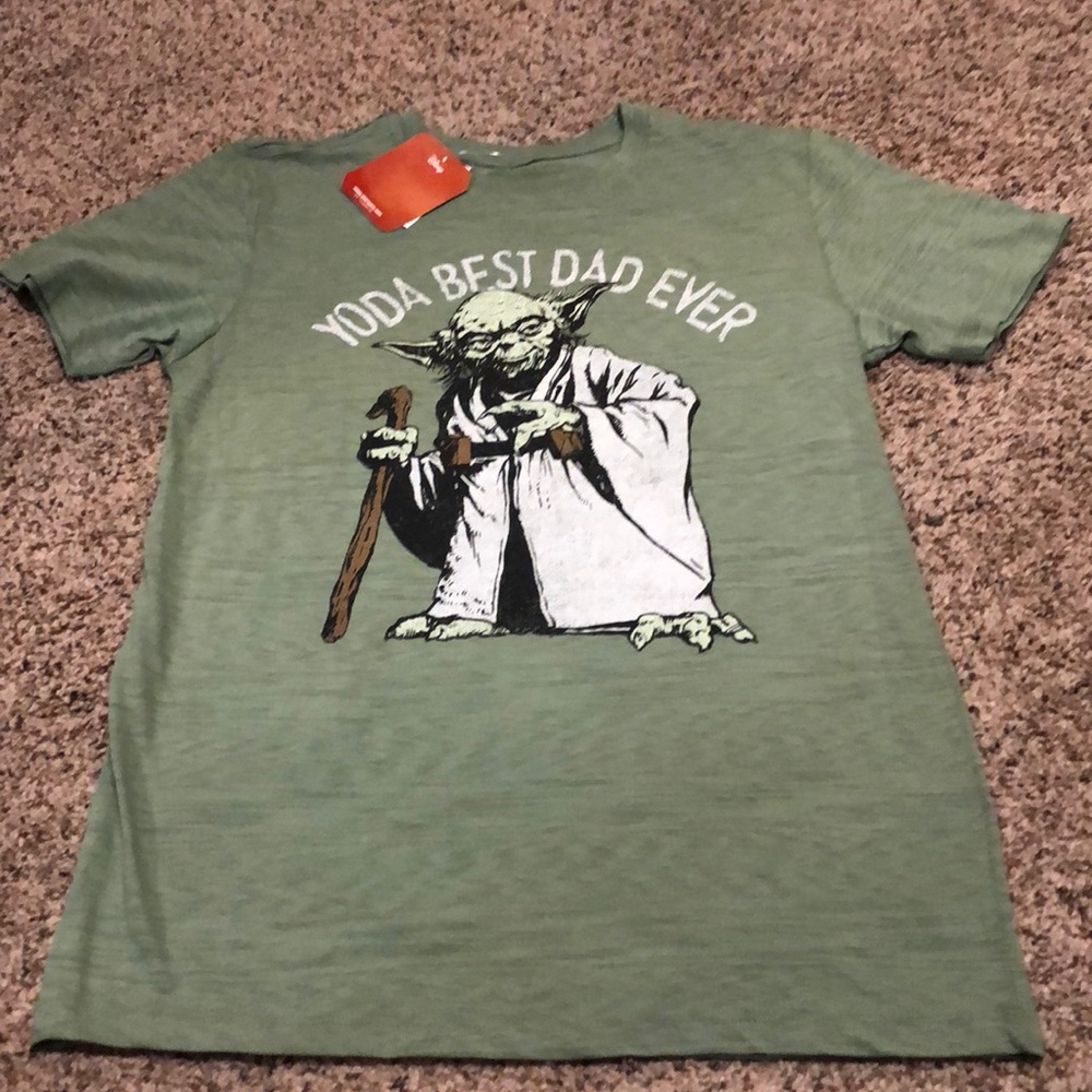 Yoda best dad ever men’s graphic tee sm nwt
